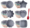 Silikon Muffinförmchen, 36 Stück 6 Typen Formen Antihaft Silikon Backformen mit Zwei Pinsel, Cupcake Formen, Tief Muffinförmchen Muffinblech, Muffinför Ostern, Silikonform Für Heißluftfritteuse