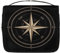 Compass Rose Black Hanging Toiletry Bag Travel Wash Bag Cosmetic Makeup Accessories Organizer Waterproof Shower Bag Beauty Pouch for Women Girls Kids Gift