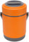 Fockety Olla térmica de 2 L, olla portátil USB para camping con tapa hermética, olla térmica al vacío de acero inoxidable, contenedor de comida de viaje plegable y aislante (ORANGE)