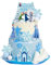 HGNUT 10 PCS Snowflake Cartoon Birthday Cake Decorations.Glittery Princess Birthday Party Decoration.Cake Toppers For Girls,Ideal for Festive Baking & Party Desserts