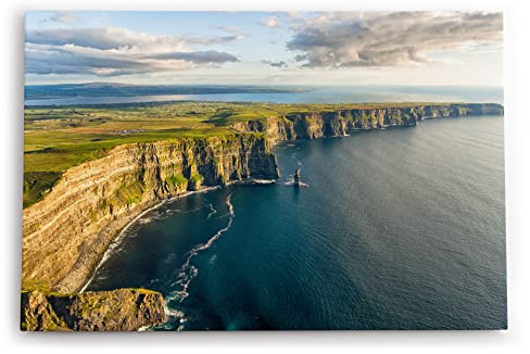 Paul Sinus Wandbilder Deko Kunstdruck 90x60cm Cliffs of Moher Irland Kliffküste Küste Meer Natur