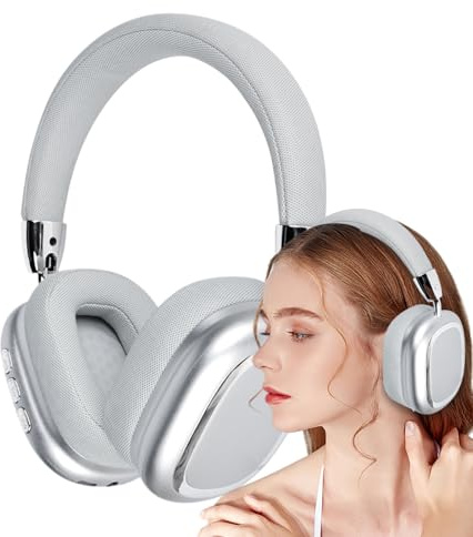 Cuffie over-ear wireless 5.3, stile DJ, con microfono integrato, leggere cuffie musicali per viaggi, casa, lavoro, TV, computer, 6 ore di autonomia, 120 ore in standby