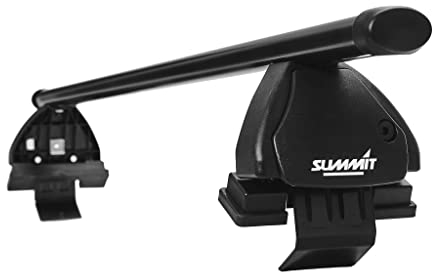 Summit SUP-036 Premium Multi Fit Roof Bars, Black Steel, Set of 2