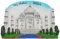 3D-Kühlschrankmagnet, Taj Mahal, Indien, Souvenir, Dekoration für Zuhause und Küche, Taj Mahal, Indien