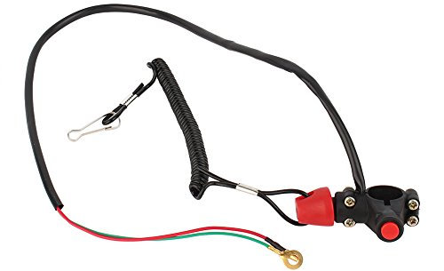 Fydun 1x cordon de moteur lanière Kill Stop Interrupteur de sécurité 12V CO pour bateau à moteur
