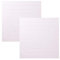 Betz 2 Stück Badvorleger Palermo 100% Baumwolle Badematte Badteppich Duschvorlage Größe 60x60 cm Qualität 680g/m² Farbe weiß