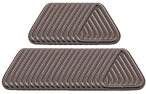 BIKICOCO 2,5 cm Dreieck Metallring Schnalle Schleife Triangel Ring Dreieck-Schnalle, runde Kanten, Gurtbandverschluss, Handtaschenverschluss, Handtaschengurt, Gunmetal - 30 Stück