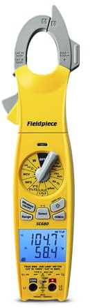 Fieldpiece SC680 Clamp Meter - Wireless Power Multitester for HVACR Professionals - AC/DC Swivel Clamp Meter with Dual Display - HVAC Tools