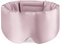 OLESILK 100% Maulbeerseide Schlafmaske Augenmaske mit verstellbarem Kopfband für Männer und Frauen, große Schlafmaske und Augenbinde für Nachtschlaf, Reisen und Nickerchen, Rosa