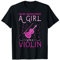 Violinista Regalo Per Donne Ragazze Bambini Musica Violino Maglietta