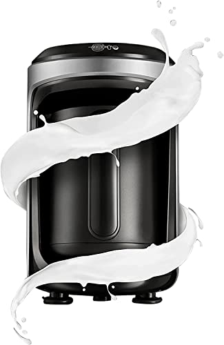 KARACA Hatır Hups Türkische Kaffeemaschine, Anthrazit, Milcherhitzung Maschine, 535 W,Mokkamaschine für türkischen Mokka mit Milch,Heisse Schokolade, Instantkaffee mit Milch, Milch erwarmen