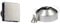 Knightsbridge LED Backlit Extractor Fan with Humidistat and Overrun Timer in Stainless Steel with Black Insert + 2 Way Pull Cord Light Switch in Brushed Chrome