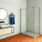 Acezanble 120x90cm Duschkabine Duschtür 6mm Glas H195cm Duschabtrennung Dusche Schiebetür