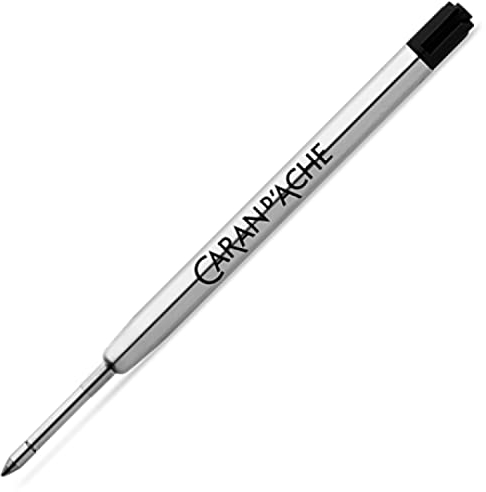 Caran d'Ache Kugelschreibermine Goliath Mine Medium in Schwarz, Länge: 12,3 cm, Durchmesser: 0,9 cm, 8.468.000