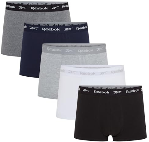 Reebok Boyes Costume da Bagno Uomo (Pacco da 5)