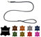 Hundeleine Fettleder kleine Hunde/große Hunde MIT Handschlaufe Made IN Germany 1m - 5m (1,5m X 8mm, Grau)