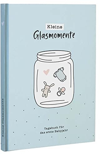 Odernichtoderdoch Babytagebuch Kleine Glasmomente - Tagebuch für das erste Lebensjahr - DIN A5-128 Seiten, Erinnerungsbuch mit Hardcover
