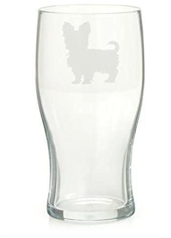 Yorkshire Terrier Engraved Pint Glass, Dog Gift for Women, Gift for Men