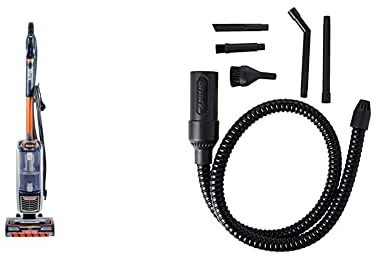 Shark Upright Vacuum Cleaner [NZ801UKT] Powered Lift-Away, Navy and Orange & Car Detail Kit [XHMCR380EUK] Official Accessory Compatible with Selected Vacuum Cleaners, Black