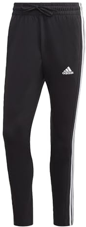 Adidas Male Adult Jogginghosen Essentials Single Jersey Tapered Open Hem 3-Stripes Joggers