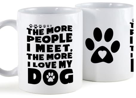 Make it Personal You give it, they personalize it! The More People I Meet, The More I Love My Dog Mug, Personalised Gift, Dog Gift