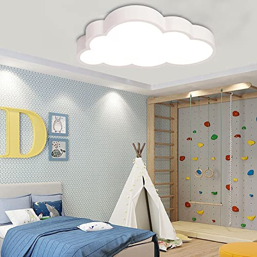 36W Moderne Wolken Deckenleuchte Wohnzimmer Lampe Deckenleuchte Weiß Stoff Mädchen Wolke Kinderzimmer Decke Decke Wolkenlampe
