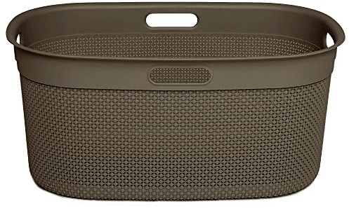 Ondis24 Wäschebox Wäschekorb Filo 45 Liter (cappuccino)