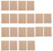 pistro Lot de 20 plaques vierges en bois MDF brut pour le travail du bois 50 x 40 x 6 mm