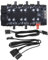 Create idea 12V 4-poliger PWM & 5V 3-poliger ARGB Hub mit SATA 15-poliger Power 2-in-1 Hub 6 Wege Sync CPU Lüfter RGB Hub Beleuchtung PCB Splitter für Erweiterte Motherboard Schnittstelle