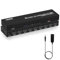 TCNEWCL 4K HDMI Splitter 1 in 8 Out Gleichzeitig 1x8 Audio Video HDMI Verteiler mit Netzteil, Unterstützt 3D, HDCP, Kompatibilität mit HDTV, Xbox, PS4, Blue-Ray Player, Projektor