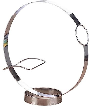 JISADER Porte-Bouteille en Métal,Casier à Vin,Étagère à Vin,Porte-Bouteilles de Vin Moderne,Support pour Bouteille de Vin,Range Bouteilles pour Cuisine,Décoration de La Maison,24.5x9.5x26.5cm