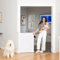 Perma Child Safety 2691 Child Safety Gate, White, 98cm Tall Extends to 2m Wide