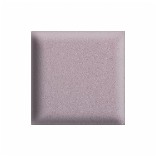 Canvasfly Wandpaneel 30x30 cm 3D gepolstert Flieder - zur einfachen Montage, aus Veloursstoff, mit weicher Füllung - Kopfteil für Schlafzimmer, Dekoration Wohnzimmer, Kleiderschrank, Wand Deko