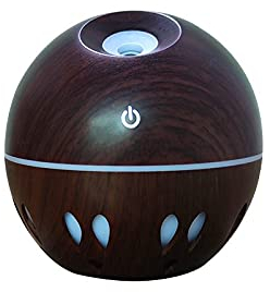 Umidificatore per cameretta dei bambini, 1,3 l, mini diffusore USB, diffusore di aria essenziale, umidificatore portatile, per aromaterapia, ultra silenzioso, efficiente (marrone, taglia unica)