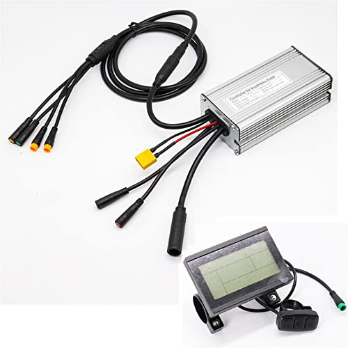 SAITOM Bike Fender E Bike Controller Waterproof 48v 500W Controller with XT60 Connector for Battery 36V for KT LCD3 LCD4 LCD5 Display Mud Guards (Color : Controller LCD3)
