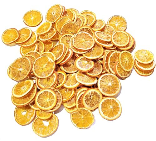 MGS SHOP Deko - Mix ORANGENSCHEIBEN getrocknet Bastelset kreative Idee Natur Dekoration Weihnachten Advent (Orangenscheiben 50 Stück)