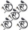 UAYESOK G Shape Radio Earpiece for Motorola 2 Pin DP1400 CP040 GP88 GP300 XT420 XT460 Hytera PD405 PD505 Two Way Radio Headset Walkie Walkie Surveillance Kit Police Headphones (5 Pcs)