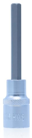 CCLIFE Innensechskant Einsatz 8mm, 1/2 HEX Bit Socket, Sechseckige Steckschlüssel Material CRV, 100mm Länge