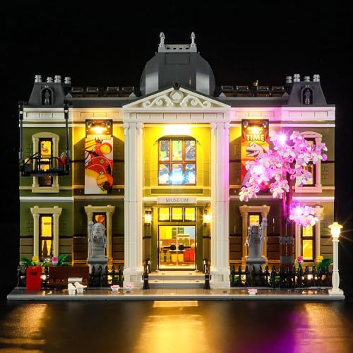 GEAMENT LED Licht-Set Kompatibel mit Lego Naturhistorisches Museum (Natural History Museum) - Beleuchtungsset für Icons 10326 (Modell-Set Nicht enthalten)