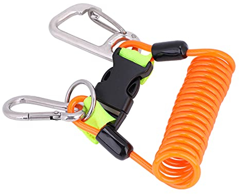 Acouto Keep Diving Anti-Verlust-Federspulen-Lanyard-Sicherheits-Notfallwerkzeug mit Schnellverschluss Multi-Eigenschaften, Zum Anschließen Ihres Mobilen USB-Luftbefeuchters in