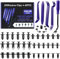 Uolor 265Pcs Rivet Clips Plastique Trousse, Rivet Plastique Fixation, Universels 6 Types Différents de Pinces de Garniture de Porte et Clips en Plastique pour Pare-Chocs avec Outil de Démontage