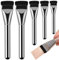 Pinceau plat pour fond de teint 5 pièces pinceau plat anti-cernes pinceau de maquillage pour fond de teint liquide pinceau de maquillage plat sans traces pinceau anti-cernes ultra fin pour fond de