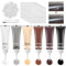 Lederreparatur Creme, 6 Farben Leder Reparatur Set, Fiussigleder Reparatur Set, Leder Restaurator, Kunstleder Reparaturset, Leder Reparatursätze, Lederreparaturset fur Autositze, Sofa, Lederjacke