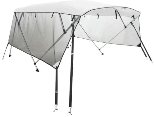 vidaXL 3-Bow Bimini-Top mit Mesh-Seitenteilen 183x(154-167) x137 cm