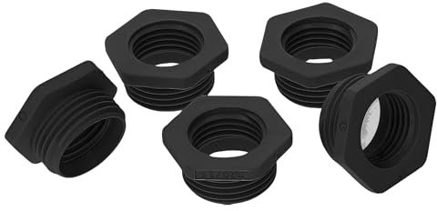 Kalitec G6201610 Riduzione M20/M16 Plastica Nero I Riduttore Passacavo esagonale I M16 Filettatura interna I M20 Filettatura esterna I IP68