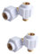 jojofuny Lot de 4 pièces de chauffe-eau électrique - Accessoires muraux isolants pour cloisons solaires - Accessoires de chauffage à eau électrique pour chauffe-eau mural électrique - Blanc