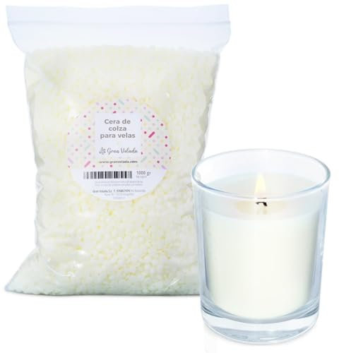 GRAN VELADA Cera de colza para velas en vaso / 1000 gr