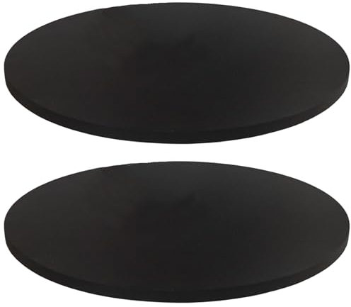 Runde Tischdecke 2 Stück 80 cm minimalistisches schwarzes rundes Tischtuch mit elastischem waschbarem und wiederverwendbarem Polyester runder Tischbezug für Esstisch Beistelltisch Cocktailtisch runde