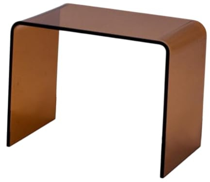 Fenteer Acryl-Beistelltisch, U-frmig, Braun, 30 cm x 20 cm x 15 cm