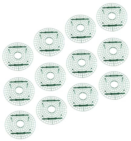 BESPORTBLE Support pour Plantes Grimpantes et Fraisiers 12 Pièces pour Jardin et Balcon, Treillis en Rotin Décoratif, Facile à Planter, Favorise Croissance et Maturation des Fruits